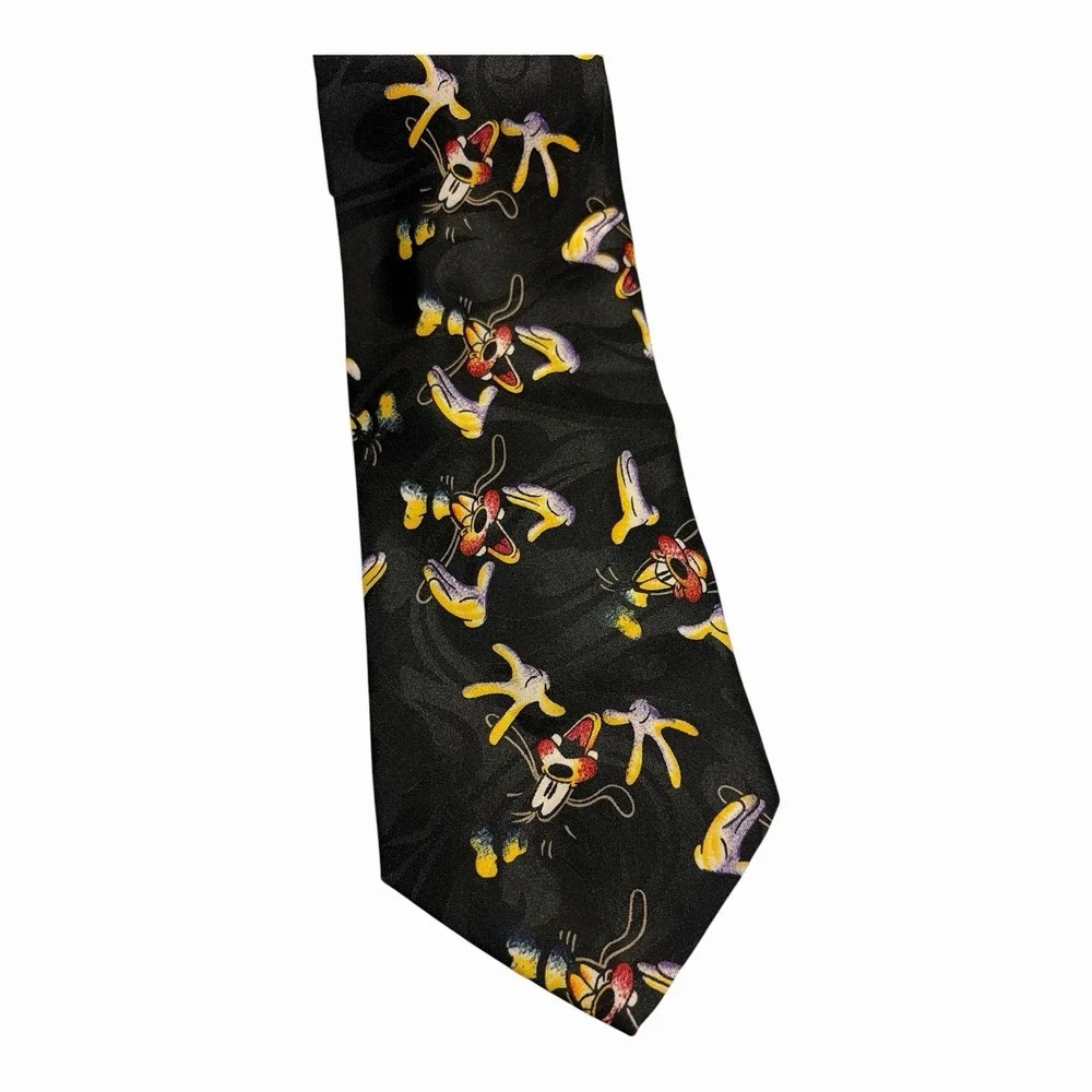 Disney Goofy Men's Black Necktie Tie